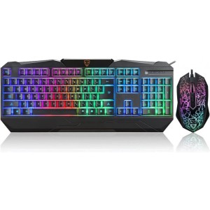 Motospeed S69 Σετ Gaming Πληκτρολόγιο με διακόπτες και RGB φωτισμό & Ποντίκι (Αγγλικό US)